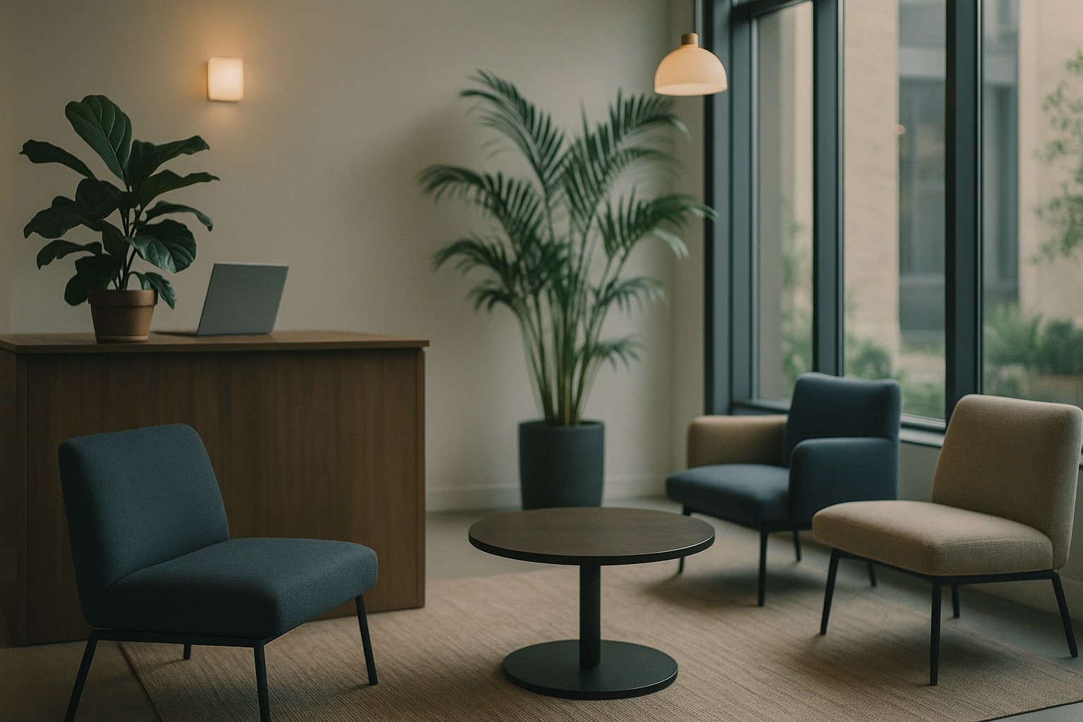 A bright, welcoming modern office space